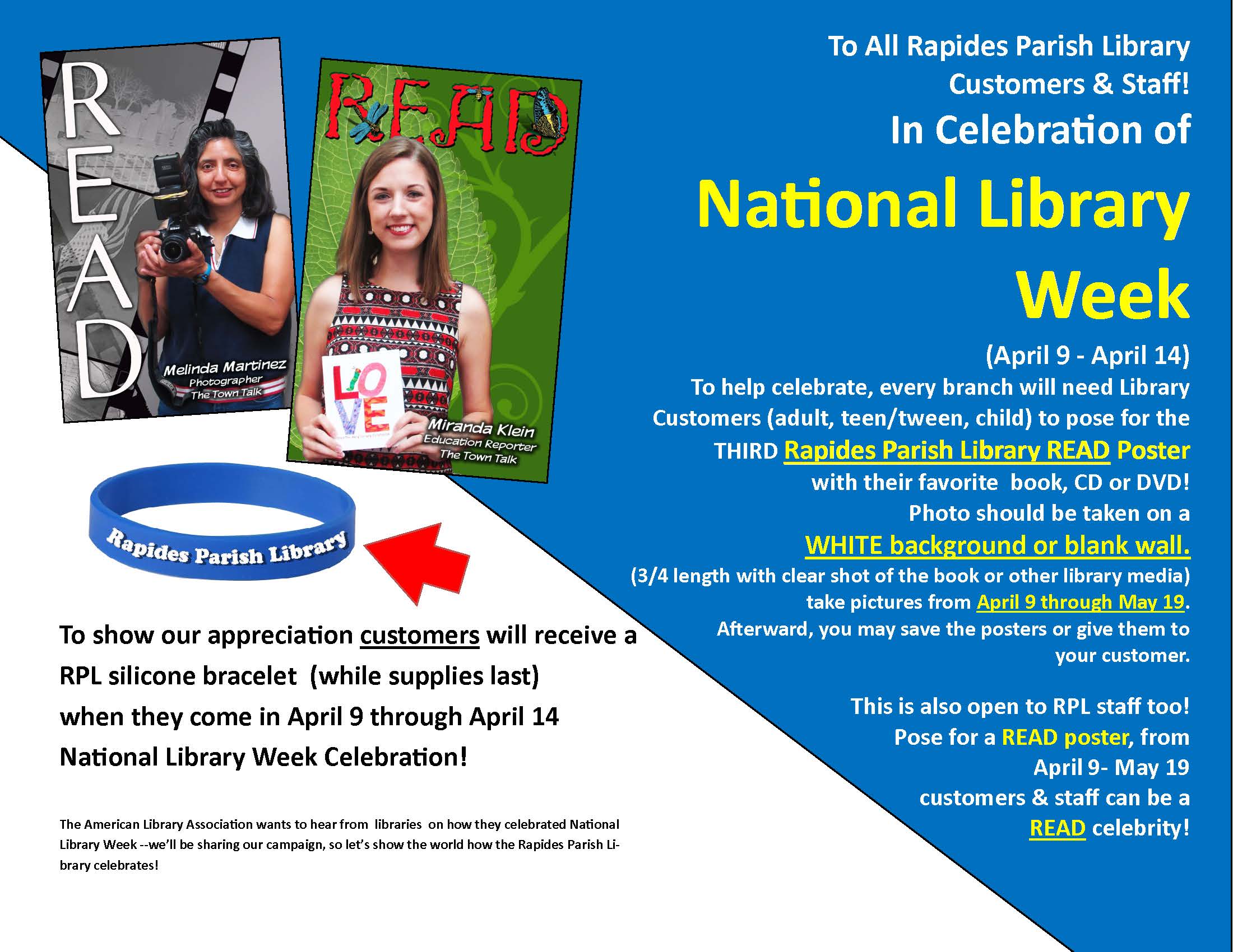 3rd Annual National Library Celebrity READ Poster Campaign