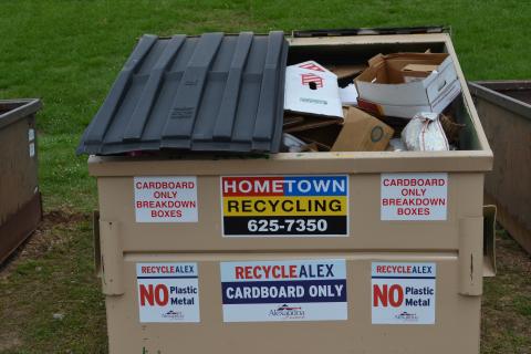 Cardboard Recycling Collection Site Photo