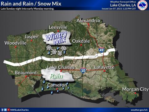 Winter Weather Forecast Graphic